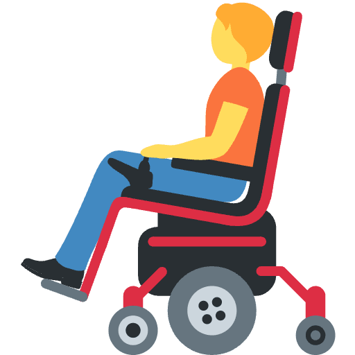 Person In Motorized Wheelchair Emoji from Twemoji Set
