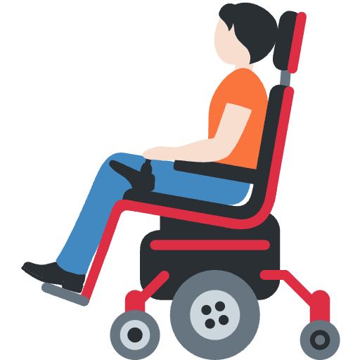 Person In Motorized Wheelchair Light Skin Tone Emoji from Twemoji Emoji Set