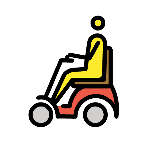 Person In Motorized Wheelchair Emoji from OpenMoji Set