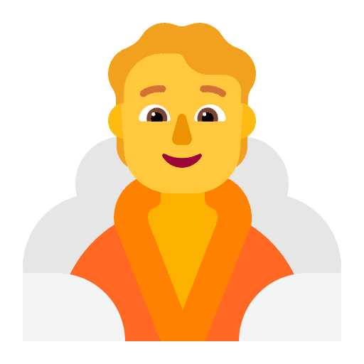 Person In Steamy Room Flat Default Emoji from Fluent Emoji Flat Set