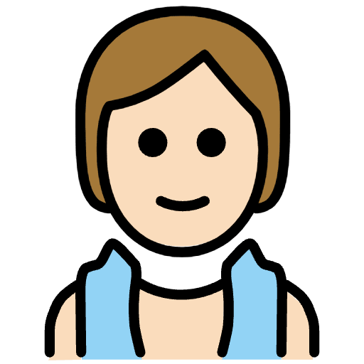 Person In Steamy Room Light Skin Tone Emoji from OpenMoji Emoji Set