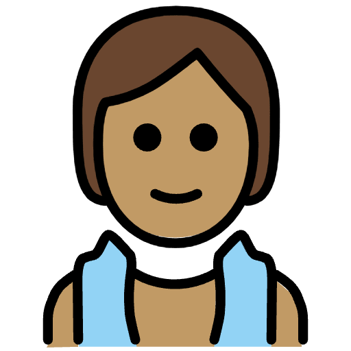 Person In Steamy Room Medium Skin Tone Emoji from OpenMoji Emoji Set