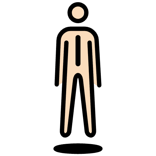 Person In Suit Levitating Light Skin Tone Element from OpenMoji Emoji Set