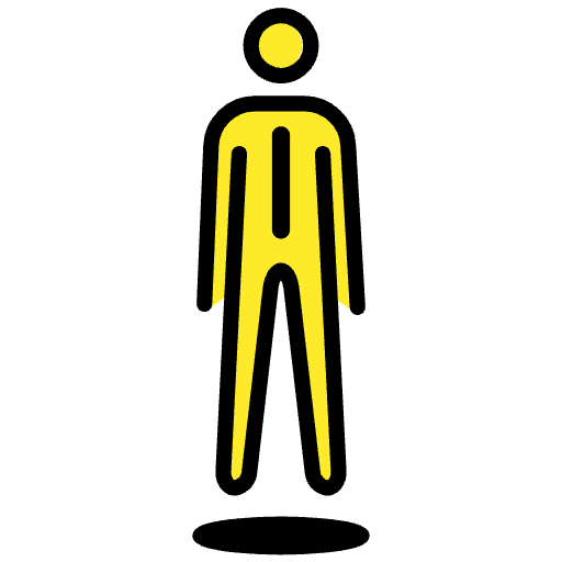 Person In Suit Levitating Emoji from OpenMoji Set