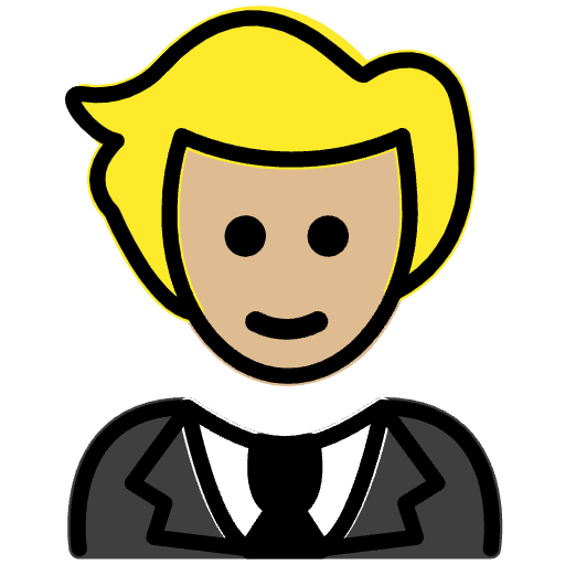 Person In Tuxedo Medium Light Skin Tone Emoji from OpenMoji Emoji Set