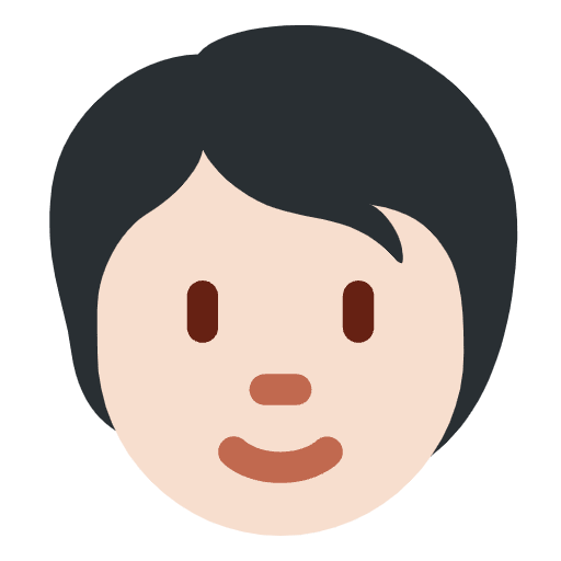 Person Light Skin Tone Element from Twemoji Emoji Set