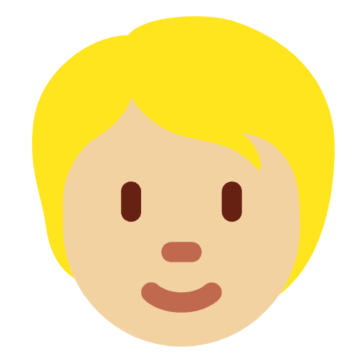 Person Medium Light Skin Tone Emoji from Twemoji Emoji Set
