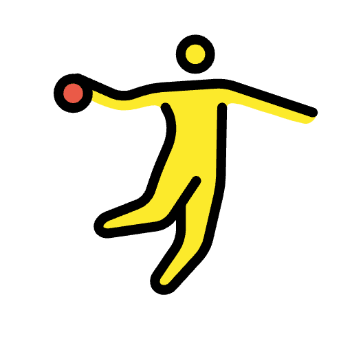 Person Playing Handball Emoji from OpenMoji Emoji Set