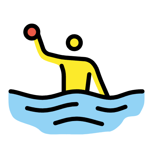 Person Playing Water Polo Emoji from OpenMoji Emoji Set