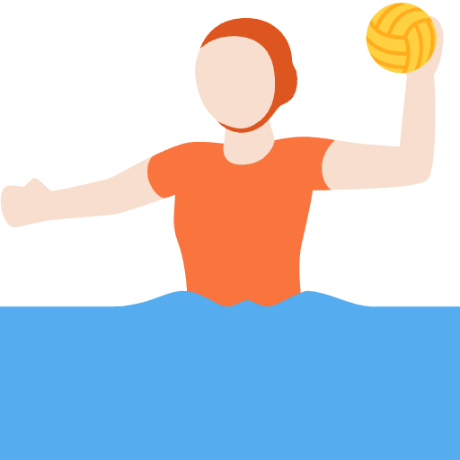 Person Playing Water Polo Light Skin Tone Emoji from Twemoji Emoji Set
