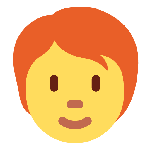 Person Red Hair Emoji from Twemoji Set