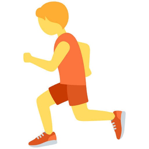 Person Running Element from Twemoji Emoji Set