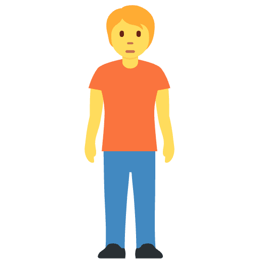 Person Standing Emoji from Twemoji Set