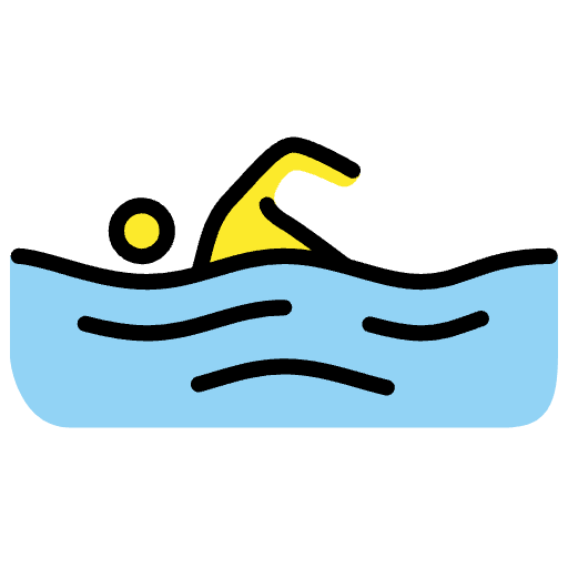 Person Swimming Emoji from OpenMoji Set