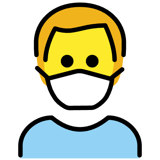 Person With Medical Mask Element from OpenMoji Emoji Set
