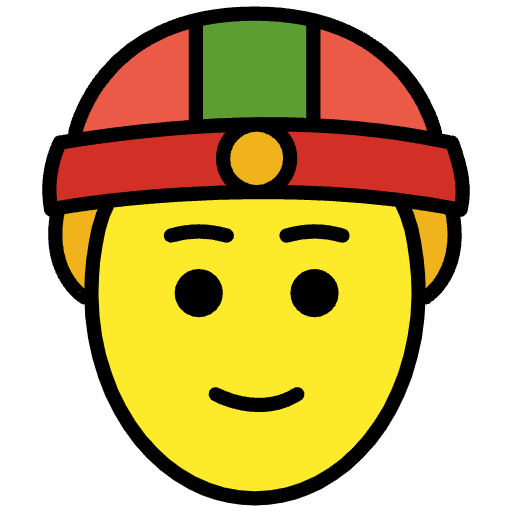 Person With Skullcap Emoji from OpenMoji Set