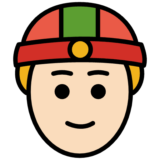 Person With Skullcap Light Skin Tone Emoji from OpenMoji Set