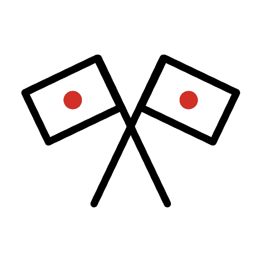 Crossed Flags Emoji from OpenMoji Emoji Set