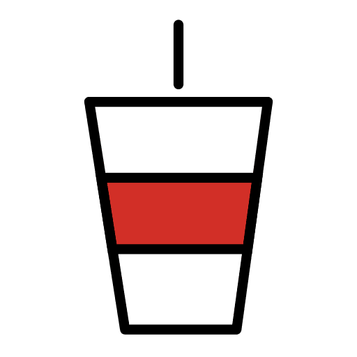 Cup With Straw Emoji from OpenMoji Emoji Set