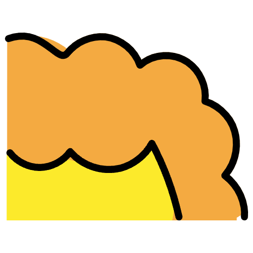 Curly Hair Emoji from OpenMoji Emoji Set
