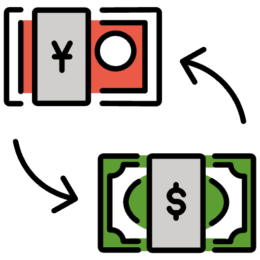 Currency Exchange Element from OpenMoji Emoji Set