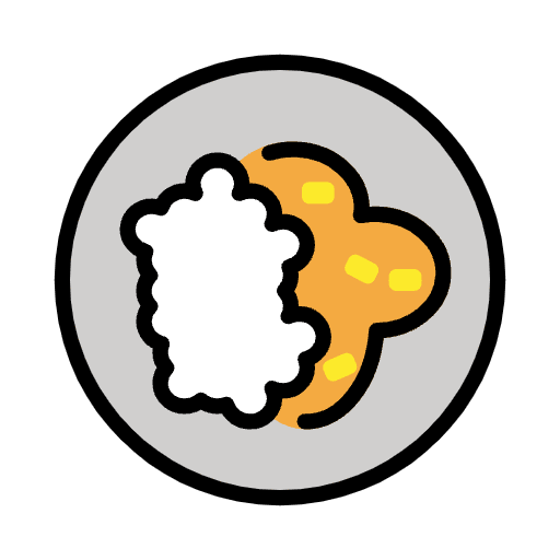 Curry Rice Element from OpenMoji Emoji Set