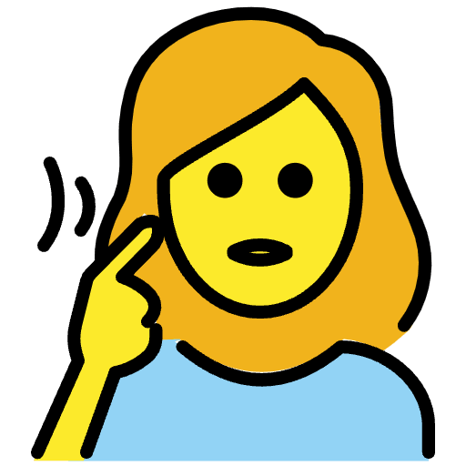 Deaf Woman Emoji from OpenMoji Set