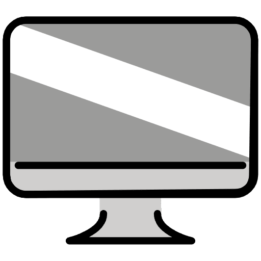 Desktop Computer Emoji from OpenMoji Emoji Set