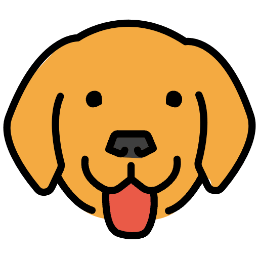 Dog Face Emoji from OpenMoji Set