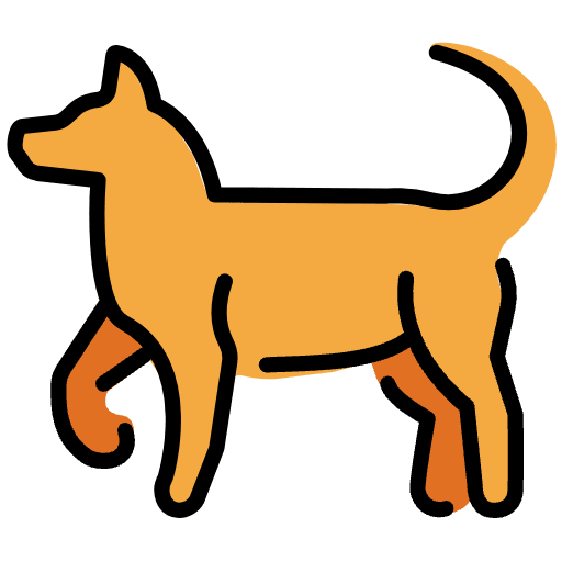 Dog Emoji from OpenMoji Emoji Set