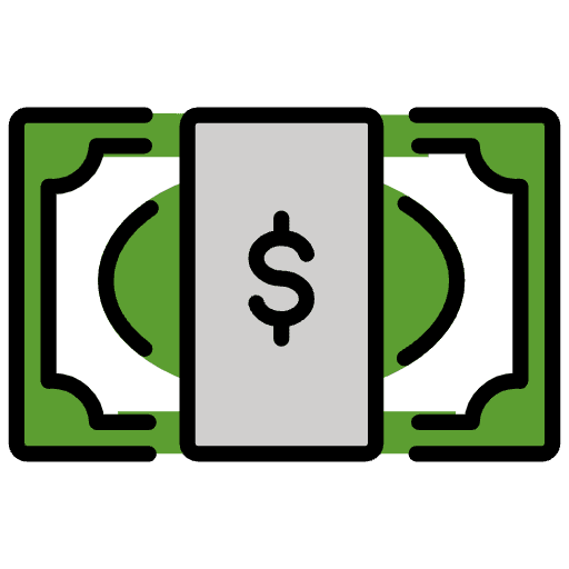 Dollar Banknote Emoji from OpenMoji Set