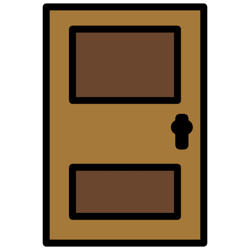 Door Emoji from OpenMoji Emoji Set