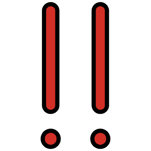 Double Exclamation Mark Element from OpenMoji Emoji Set