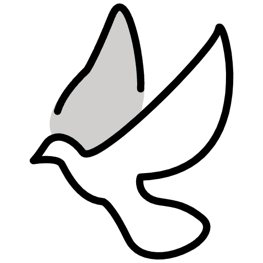 Dove Emoji from OpenMoji Emoji Set