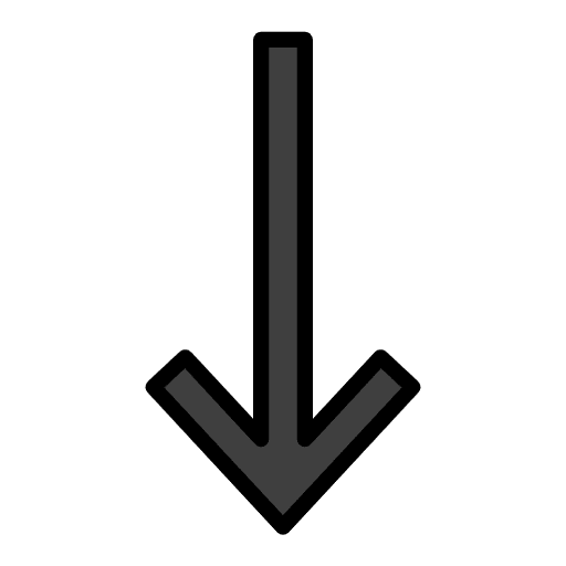 Down Arrow Emoji from OpenMoji Set