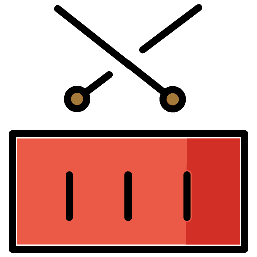 Drum Element from OpenMoji Emoji Set