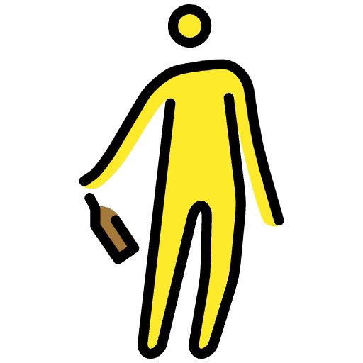 Drunk Person Emoji from OpenMoji Emoji Set