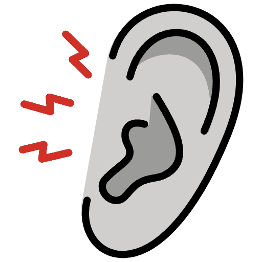 Earache Emoji from OpenMoji Emoji Set