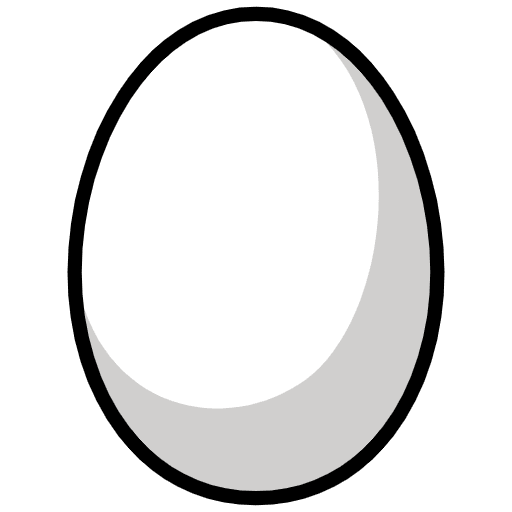 Egg Emoji from OpenMoji Set