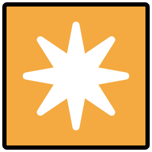 Eight Pointed Star Emoji from OpenMoji Set