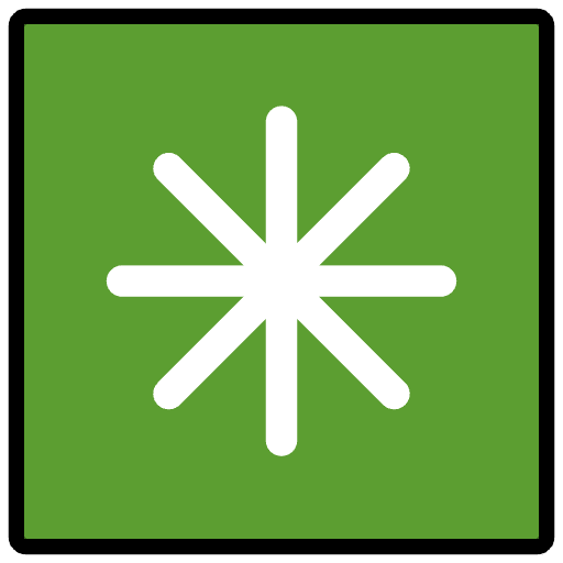 Eight Spoked Asterisk Element from OpenMoji Emoji Set