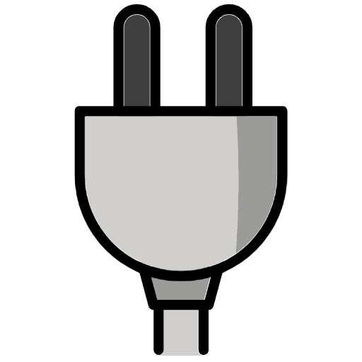 Electric Plug Emoji from OpenMoji Emoji Set