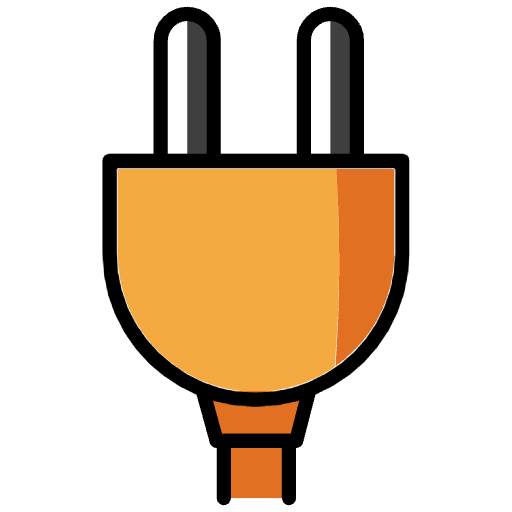 Electric Plug Red Emoji from OpenMoji Set