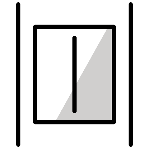 Elevator Emoji from OpenMoji Emoji Set