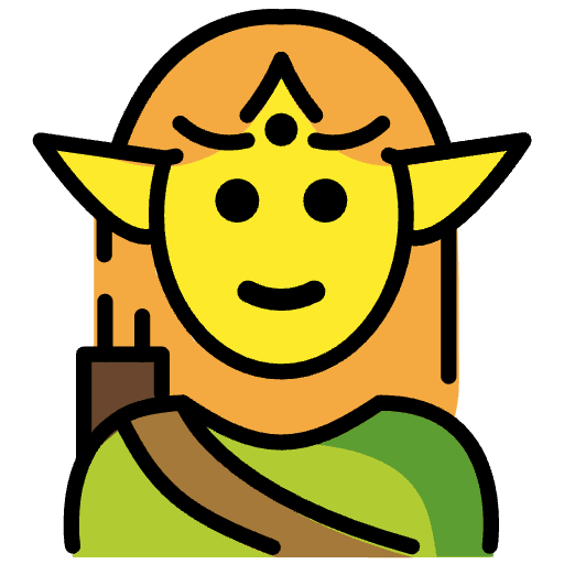 Elf Emoji from OpenMoji Set