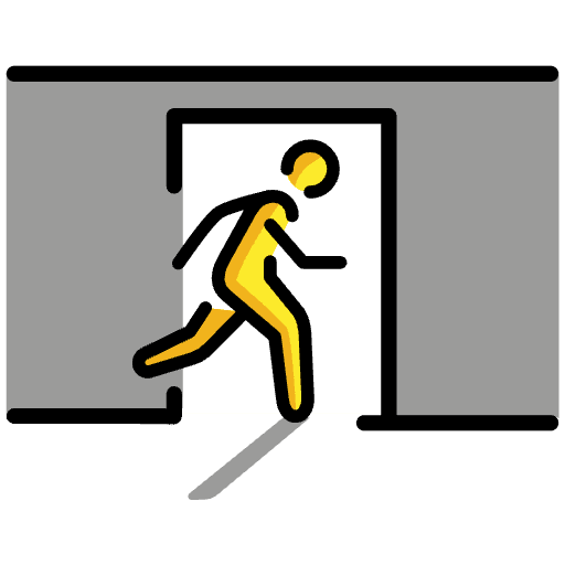 Emergency Exit Door Emoji from OpenMoji Set