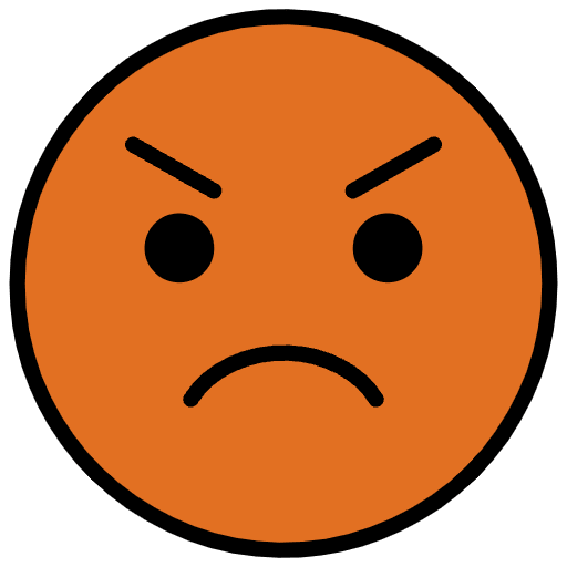 Enraged Face Emoji from OpenMoji Emoji Set