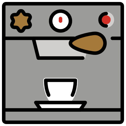 Espresso Machine Emoji from OpenMoji Emoji Set