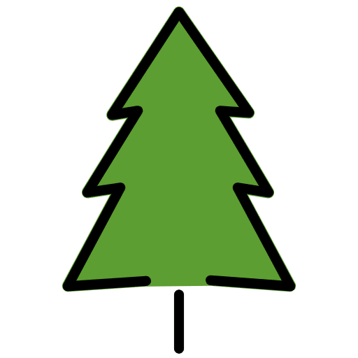 Evergreen Tree Element from OpenMoji Emoji Set