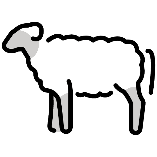 Ewe Emoji from OpenMoji Emoji Set